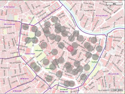 Schutzzonen Stadtplan 1.Bezirk